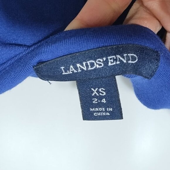 Lands' End Cotton Blend Tank Dress XS Casual - Picture 4 of 5